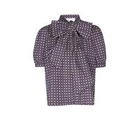 Rich & Royal - Printed Cotton Blouse with Bow mulberry - Gr. - 34