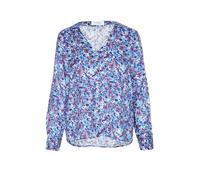 Langarmbluse RICHROYAL, Damen, Gr. 42, cobalt aura, Web, Obermaterial: 100% Viskose, bequem normal, V-Ausschnitt, Blusen (87241802-42) cobalt aura