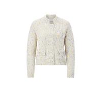 Rich & Royal Strickjacke mit Knopfleiste in Offwhite, Größe L