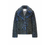 RICHROYAL Jacke in Felloptik blau | 38