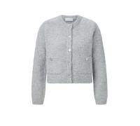 Crew-Neck Cardigan Bouclé Grau L