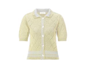 RICHROYAL Strickjacke gelb | XS