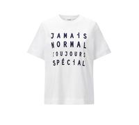 Rich & Royal - Easy Fit T-Shirt Wording Print white - Gr. - S