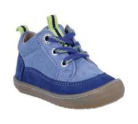 Lauflernschuh RICHTER "Maxi WMS: Mittel", Kinder, Gr. 21, nautical, infinity, Nubukleder, Veloursleder, modisch, Schuhe, Schnürschuh, Babyschuh, Freizeitschuh mit farbigem Einsatz (45420262-21) nautic