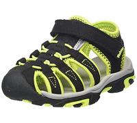 Richter Kinderschuhe Boulder Sandale, Black/neon Yellow, 34 EU
