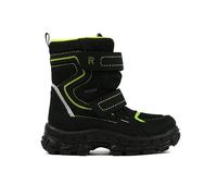 Richter Kinderschuhe Davos Schneestiefel, Black/Lime, 29 EU