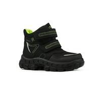 Richter Kinderschuhe Davos Schneestiefel, Black/Lime, 32 EU