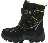 Richter Kinderschuhe Davos Schneestiefel, Black/Lime, 35 EU