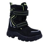 Richter Kinderschuhe Davos Winterstiefel, Black/Silver/neongel, 34 EU