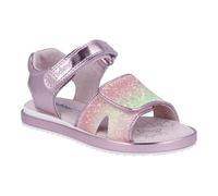 Sandale RICHTER "Romea WMS: mittel", Kinder, Gr. 28, candy, lime, candy, Textil, Lederimitat, Glitzer, metallic, modisch, Schuhe, Glitzersandale mit Glitter und Metallic, Größenschablone zum Download