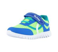 Sneaker RICHTER "Wallaby WMS: Mittel", Kinder, Gr. 34, lago, neongre, peac, Textil, Lederimitat, kontrastfarbene Details, sportlich, Schuhe, Freizeitschuh, Sportschuh, Klettschuh mit heller Laufsohle