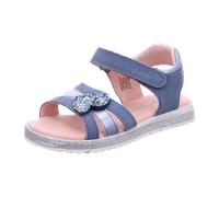 Richter Mädchen Sandalen Blau Leder-Synthetik, Größe:29, Farbauswahl:blau