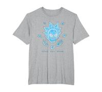 Rick and Morty Come Get Some T-Shirt, Herren Große Größen, Grau Meliert, 6X Tall