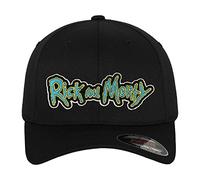 Rick and Morty Offizielles Lizenzprodukt Flexfit Cap (Schwarz), Groß/X-Large