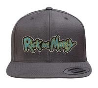 Rick and Morty Offizielles Lizenzprodukt Premium Snapback Cap (Dunkelgrau), Einheitsgröße