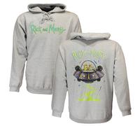 Rick and Morty Sweater Spacecruiser Pullover Hoodie Grau - Offizielles Merchandise Größe: XL Grau