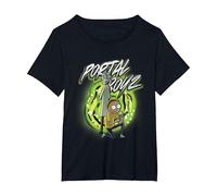 Rick and Morty The Portal Boyz T-Shirt, Damen Große Größen, Schwarz, 2X