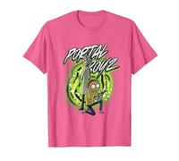 Rick and Morty The Portal Boyz T-Shirt, Herren, Rosa Meliert, L