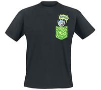RICK AND MORTY Tiny Pocket Rick Männer T-Shirt schwarz M