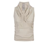 Rick Owens - Strukturiertes Top mit Cut-Out und Rüschen - - Tops - Damen - Beige - M