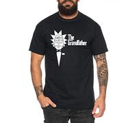 Rick Pate The Grandfather Herren T-Shirt Morty dan Sanchez Mr Rick Meeseeks Harmon, Farbe:Schwarz, Größe:3XL