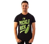 Rick und Morty T-Shirt Ich Bin Gickle Rick Herren Schwarz kurzärmliges T-Stück Large