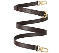 RICLVS Vachetta-Leder-Crossbody-Gurt, echtes Leder, verstellbarer Ersatzriemen für Umhängetasche, Handtasche, Geldbörse, Kaffee, 41.7 - 50.3 in（106-128cm）,width 1.8cm/0.7inch