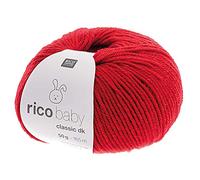 Rico Baby Classik DK, Babywolle zum stricken, Farbe 009 rot Produktname