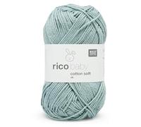 Rico Baby Cotton Soft dk Fb. 050 Patina, weiche Babywolle patina grün, Baumwollmischgarn zum Stricken & Häkeln