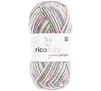 Rico Design Baby Cotton Soft Print dk 50g 125m petrol-flieder