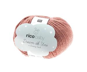 Rico Baby Dream Uni Fb. 008 Altrosa Babywolle weich zum Stricken & Häkeln