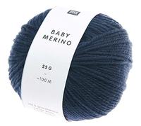 Rico Baby Merino dk Farbe 06 marine, Babywolle reine Merinowolle zum Stricken oder Häkeln