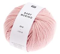 Rico Baby Merino dk Farbe 07 rosa, Babywolle reine Merinowolle zum Stricken oder Häkeln