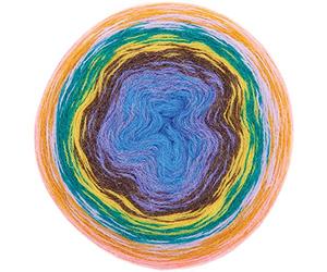 Rico Creative Alpaca Degrade Lucky 8, 200g, 800m | Bobbel Alpaka Wolle Farbverlauf, Farbverlaufswolle zum Häkeln oder Stricken