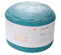 Rico Creative Bobbel Baumwolle Farbverlauf 004,200 g Bobbel mit dezentem Farbverlauf, ca. 800 m Farbverlaufsgarn