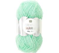 Rico Design Rico Creative Bubble Schwammgarn 50g 90m Nadelstärke 2-3 Ganzjährig Waschbar bis 60°C 100% Polyester Ideal für kreative Projekte Aquamarin