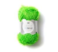 Rico Creative Bubble 50g Stricken Wolle Strick Schwäme häckeln Neon-Grün Neon-Grün
