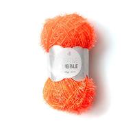 Rico Design Rico Creative Bubble Schwammgarn 50g 90m Nadelstärke 2-3 Ganzjährig Waschbar bis 60°C 100% Polyester Ideal für kreative Projekte Neon-Orange
