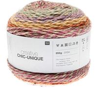 Rico Design Farbverlaufswolle Creative Chic-Unique zum Häkeln & Stricken Farbverlauf Feuer