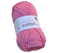 Rico creative cotton aran Farbe 14-pink Baumwollgarn zum Stricken & Häkeln