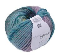 Rico Creative Melange Chunky, 50g, ca. 90m Petrol-Flieder
