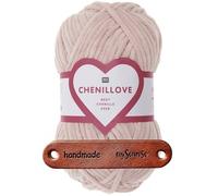 Rico Design 100g Creative Chenillove 05 rosa Premium Wolle superweiches Chenillegarn für Stricken & Häkeln von Decken Kissen Amigurumi Babyprojekten und Wohnaccessoires mit mySearose Label