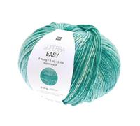 Rico Design 150g Superba Easy - Farbe: 007 - aqua - Das 8-fädige Sockengarn Superba Easy zeichnet sich durch eine Streifenoptik aus.