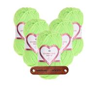 Rico Design 250g CREATIVE CHENILLOVE NEON Premium Wolle ultraweiches Chenillegarn in leuchtenden Neonfarben für Stricken & Häkeln mit mySearose Label