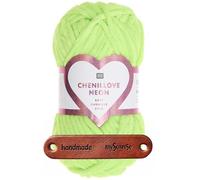 Rico Design 50g CREATIVE CHENILLOVE NEON Premium Wolle ultraweiches Chenillegarn in leuchtenden Neonfarben für Stricken & Häkeln mit mySearose Label