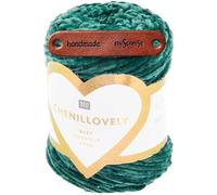 Rico Design 50g CREATIVE CHENILLOVELY DK TANNENGRÜN Premium Wolle samtweich für Amigurumi Baby und Wohnaccessoires hautfreundlich leicht zu verarbeiten mit mySearose Label