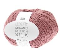 Rico Design 50g Luxury Organic Cotton Silk dk - Farbe 04 - beere - Bestehend zu 100% aus hochwertigen, edlen Naturfasern.