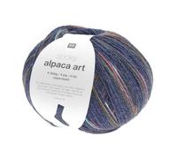 Rico Design Alpaca Art Strickwolle, 4-fädig, 100 g, weich und bequem, Farbe: 04 Marineblau