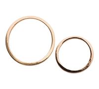 Rico Design Anhänger Kreise gold 2 Stück