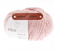 Rico Design BABY CLASSIC DK ORCHIDEE Premium Wolle 50g superweich pflegeleicht für Babykleidung Kinderkleidung Mützen und Accessoires mit mySearose Label
